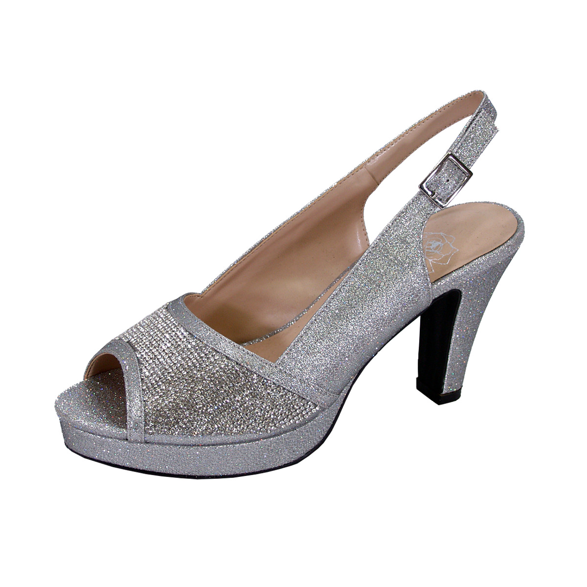 Floral Nadia Women's Wide Width Slingback Dress Shoes