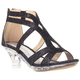 Generation Y Girl S Dress Sandals Rhinestone Glitter Caged Clear High Heel Shoes Generation Y Girl S Dress Sandals Rhinestone Glitter Caged Clear High Heel Shoes