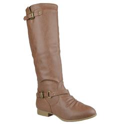 TG By KSC Womens Faux Leather Knee High Riding Boots