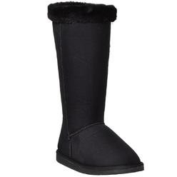 Generation Y Womens Cuff Pull On Comfort Mid Calf Boots Black