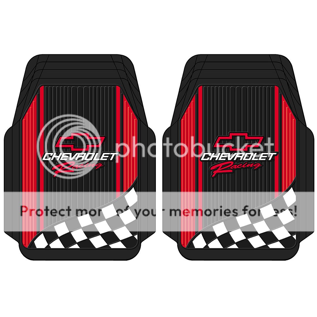 Plasticolor Chevy Chevrolet Racing Style 2pc Front Black
