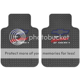 Plasticolor Chevy Chevrolet Heartbeat 2pc Front Black Rubber