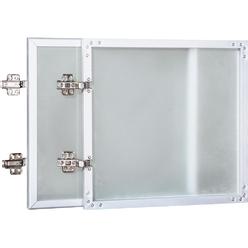 Lorell LLR59577 Wall-Mount Hutch Frosted Glass Door- 36 in.