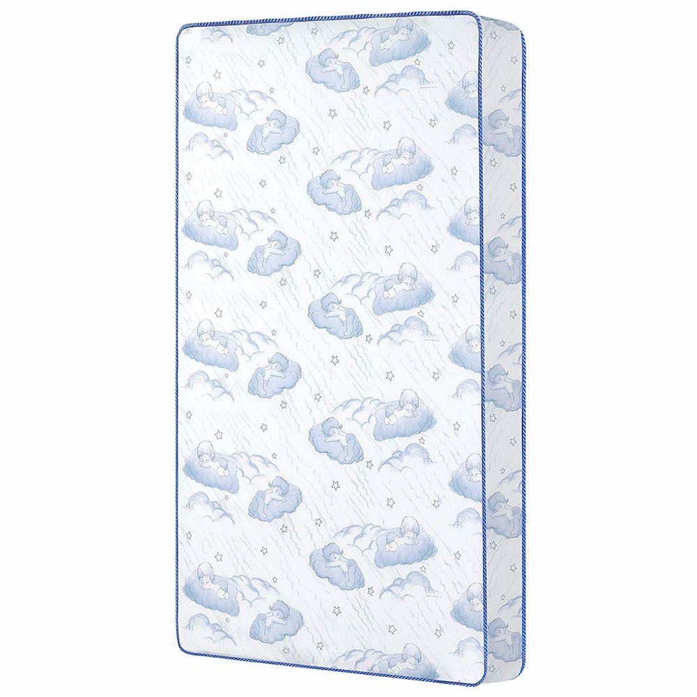 Evolur Dream On Me Sweet Dreams 6” 88 Coil Spring Crib and Toddler Bed Mattress