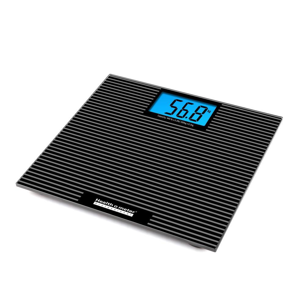 Health-o-Meter Health o Meter Digital Glass Scale - 440 lb / 180 kg Maximum Weight Capacity - Black