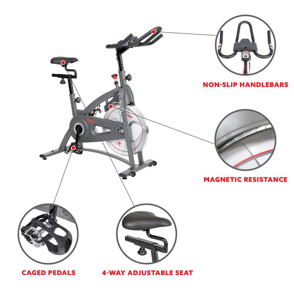 Sunny Health & Fitness Magnetic Indoor Exercise Cycle Bike