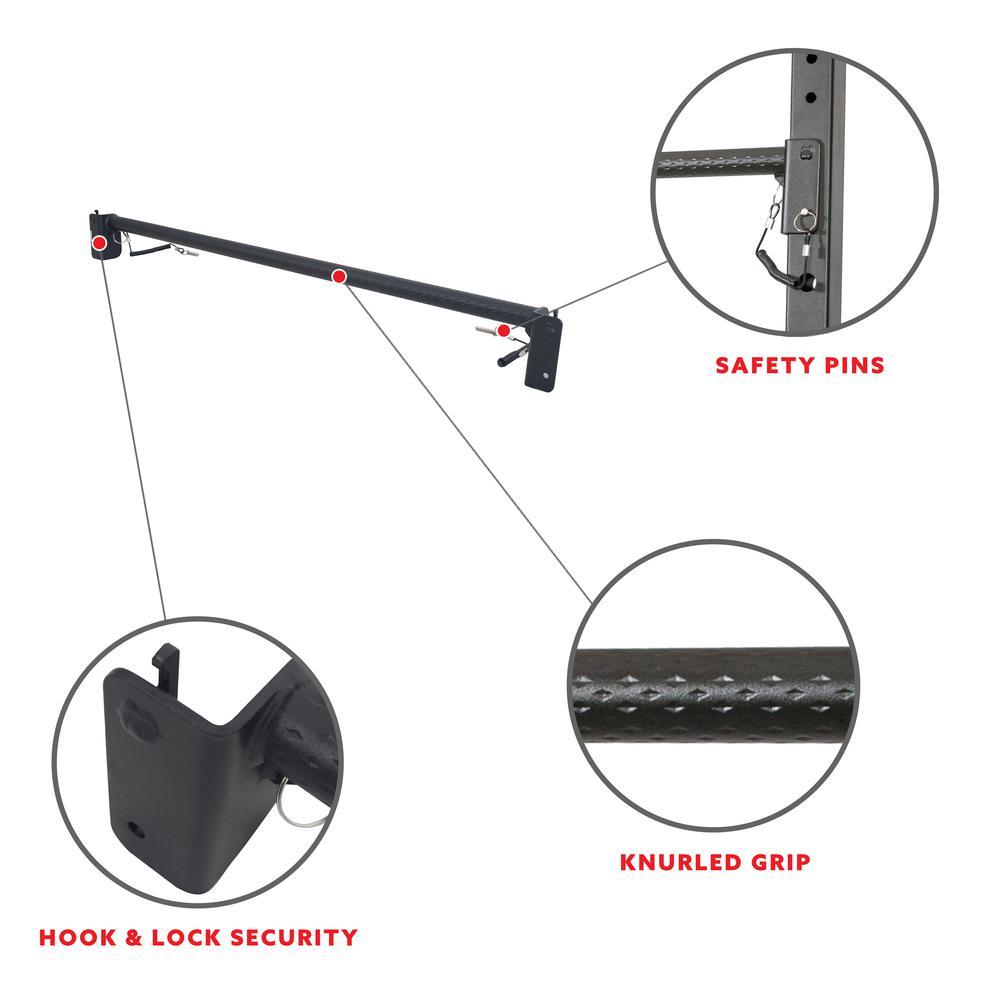 Sunny Health & Fitness Pull Up Bar Attachment for Power Racks