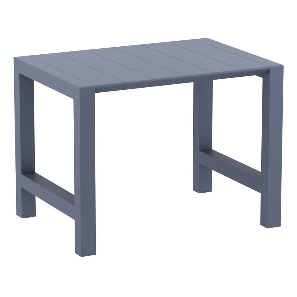 SIESTA Vegas Bar Table 39 inch to 55 inch Extendable Table Dark Gray