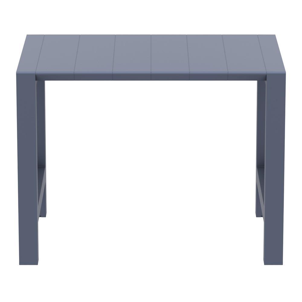 SIESTA Vegas Bar Table 39 inch to 55 inch Extendable Table Dark Gray
