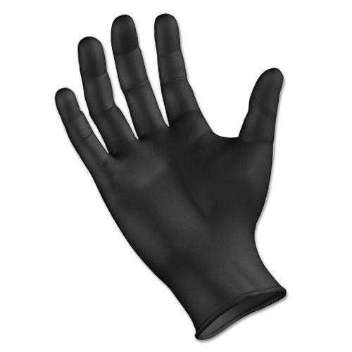 Boardwalk Disposable General-Purpose Powder-Free Nitrile Gloves, Medium, Black, 4.4 mil, 1,000/Carton