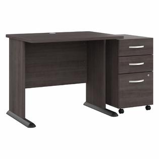 Bush Furniture Business, Small Corner Computer Desk With File Cabinet