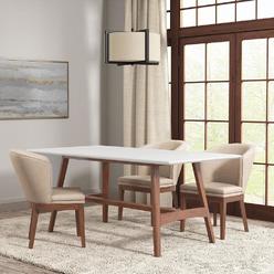 Madison Park Dining Table White/Pecan 808
