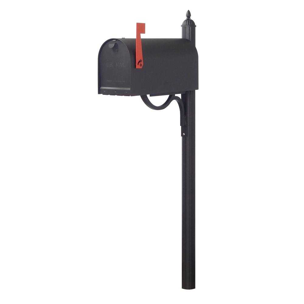 Special Lite Products Titan Steel Curbside Mailbox and Richland Mailbox Post