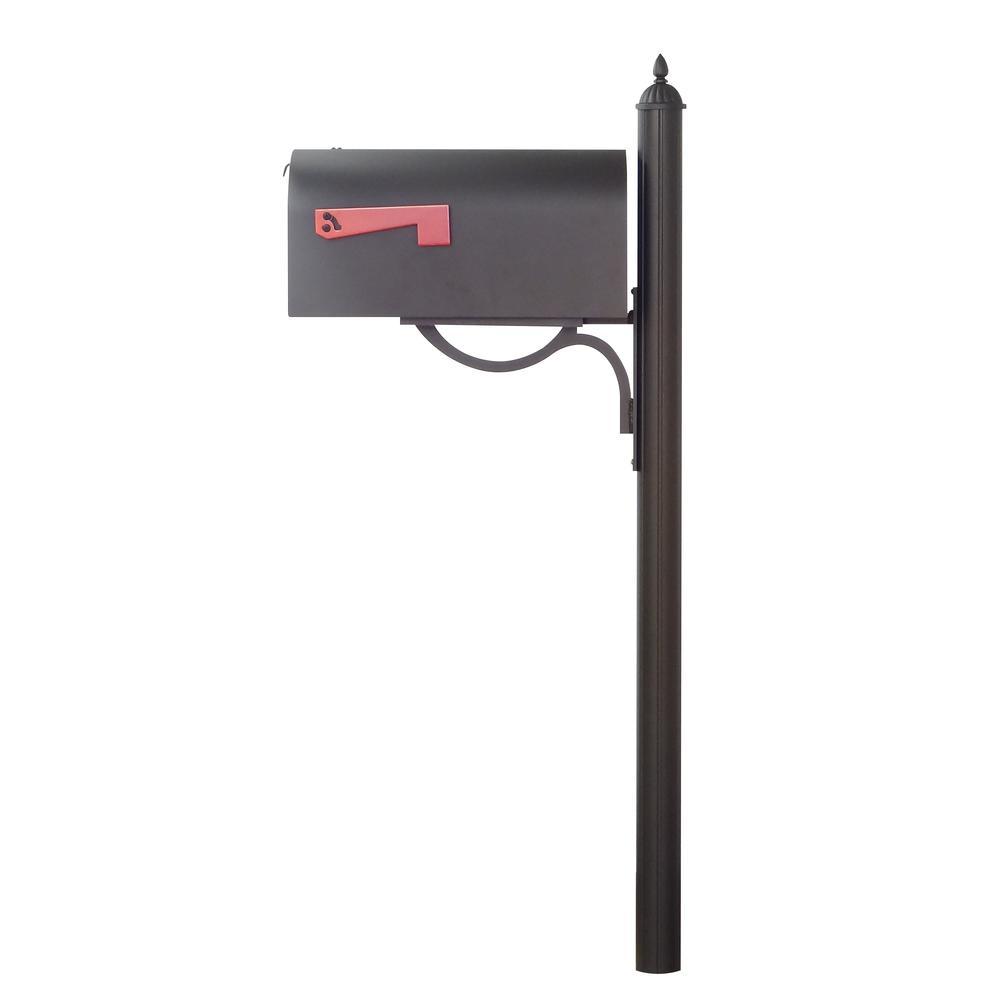 Special Lite Products Titan Steel Curbside Mailbox and Richland Mailbox Post