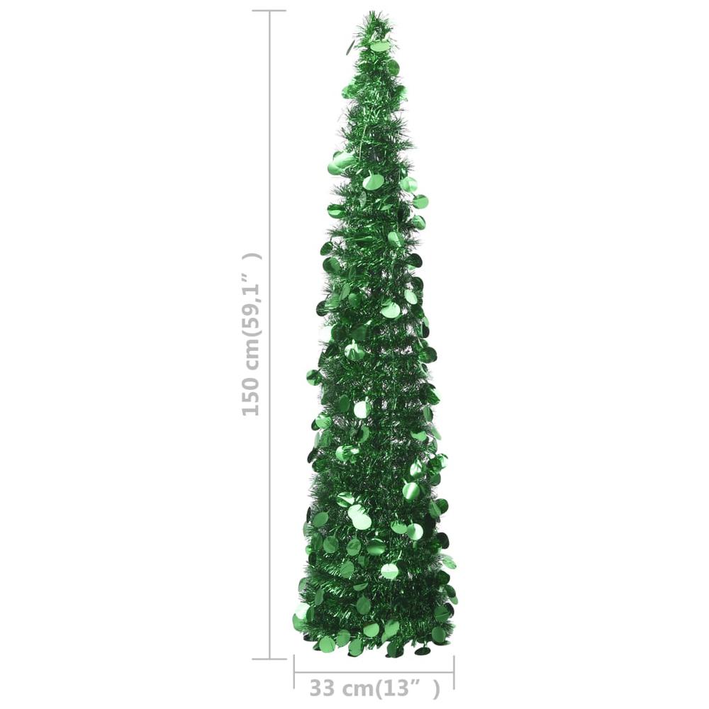 vidaXL Pop-up Artificial Christmas Tree Green 59.1" PET, 320989