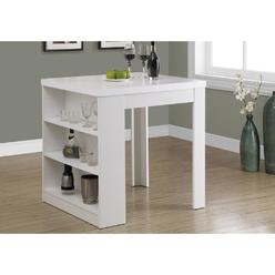 Homeroots Kitchen & Dining 30" White Particle Board Hollow Core and MDF Counter Height Dining Table - 332640