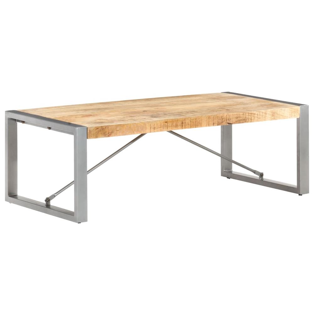 vidaXL Coffee Table 47.2"x23.6"x15.7" Rough Mango Wood, 321538