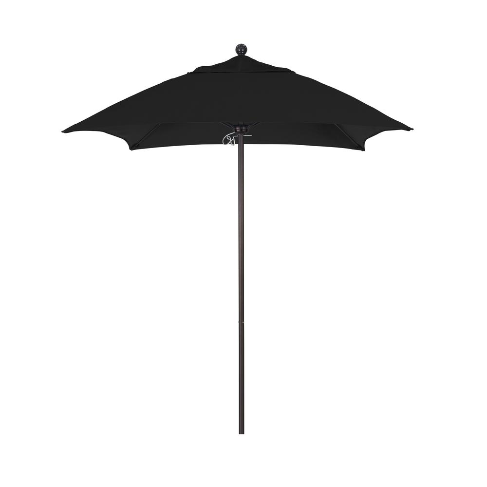California Umbrella ALTO604117-5408 Venture Bronze Market Umbrella&#44; Black - 6 ft. x 8 Ribs