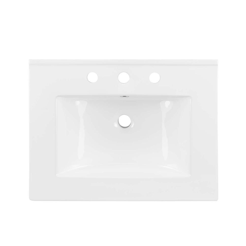 Modway Cayman 24" Bathroom Sink - White EEI-3766-WHI