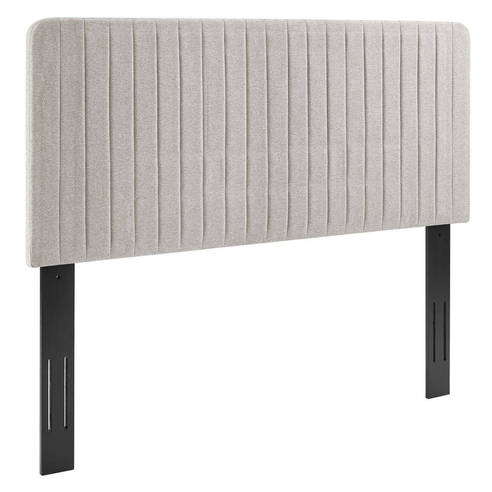 Modway Milenna Channel Tufted Upholstered Fabric Twin Headboard ...