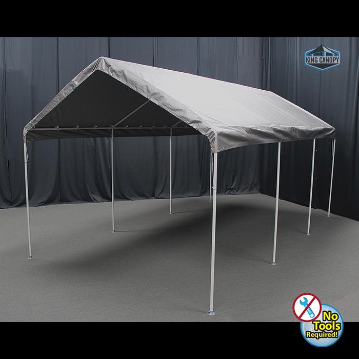 King Canopy HERCULES 10X20 Canopy w/ SILVER Cover