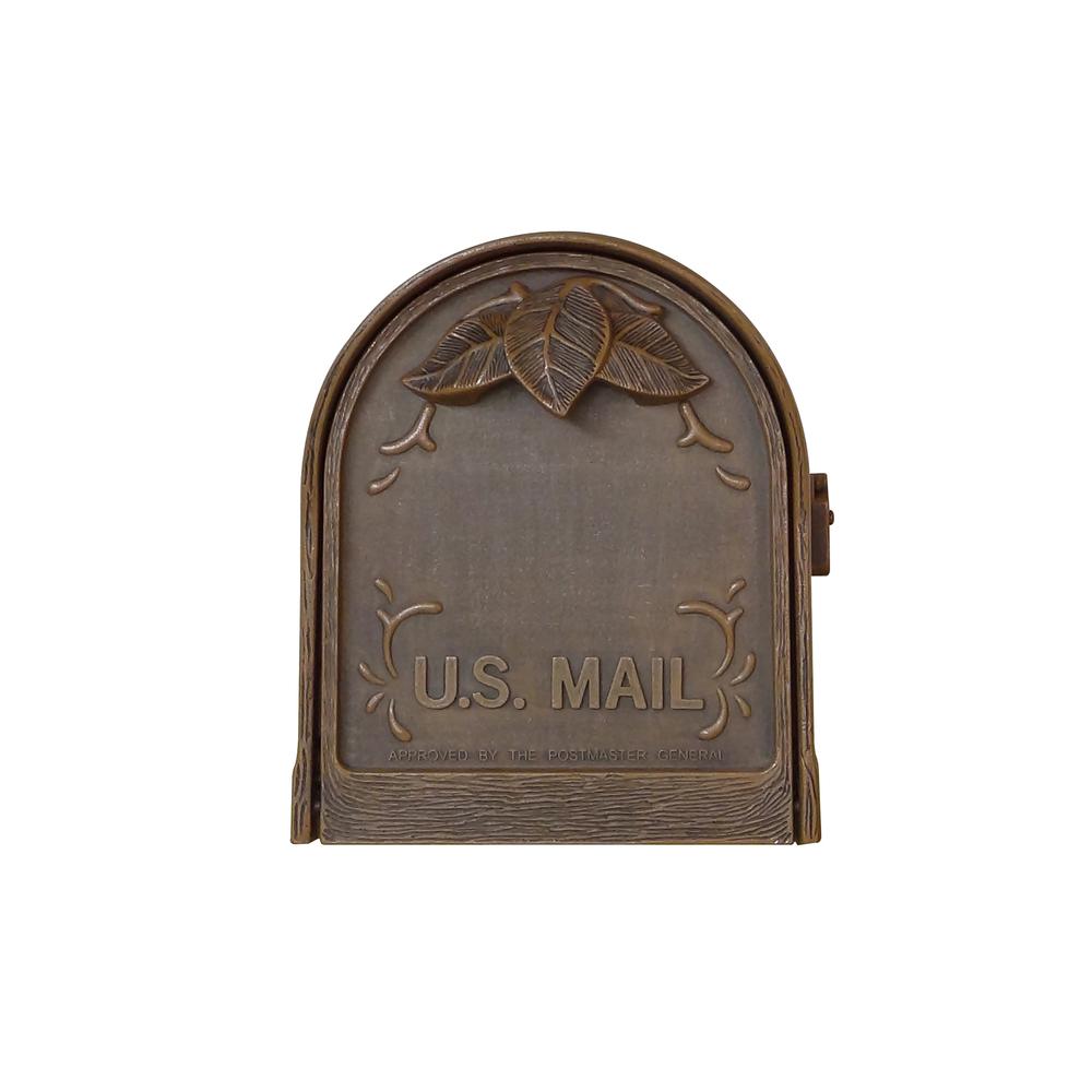 Special Lite Products Floral Curbside Mailbox Bradford Direct Burial Top Mount Mailbox Post Decorative Aluminum