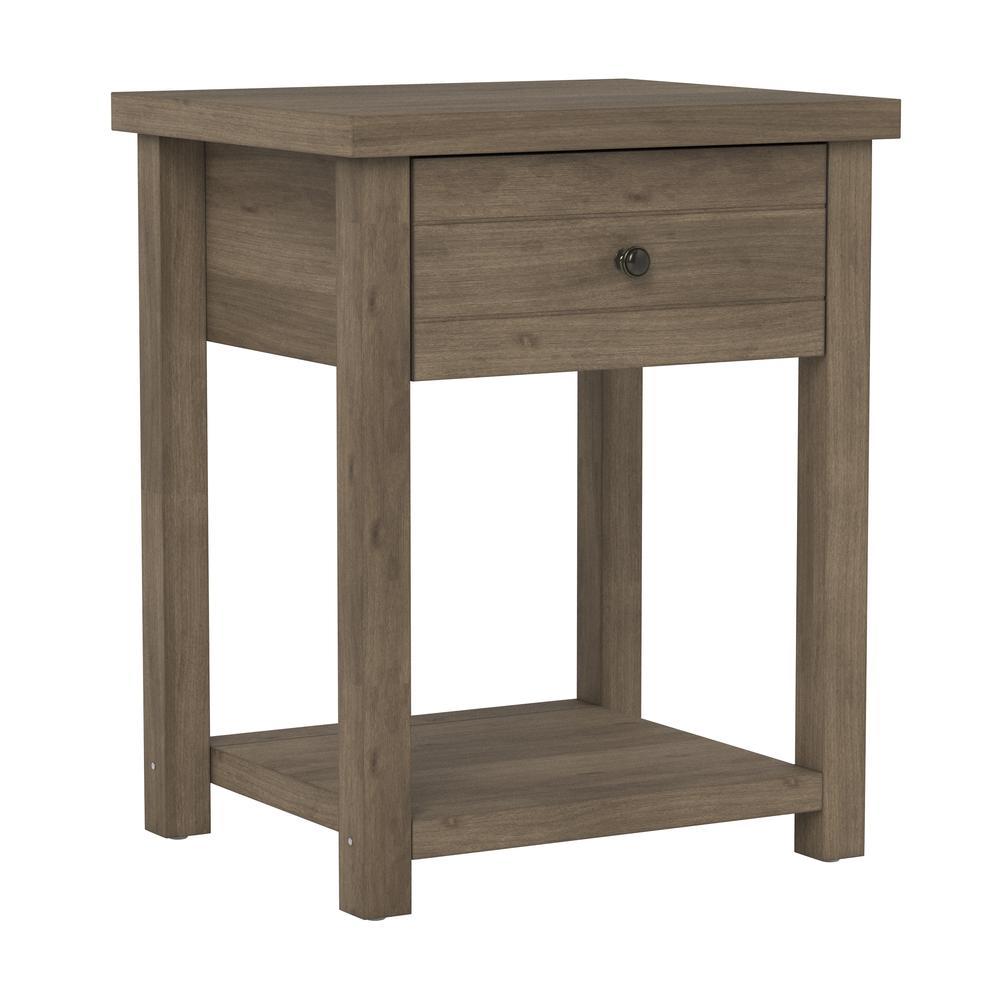 Hillsdale living essentials Living Essentials by Hillsdale Harmony Wood Accent Table, Knotty Gray Oak