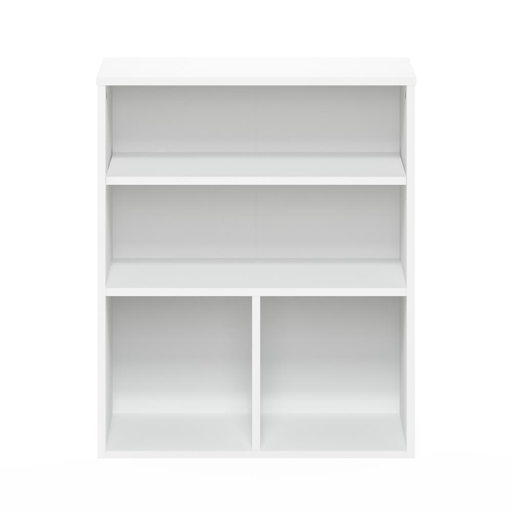 Furinno Pasir 3 Tier Display Bookcase, White