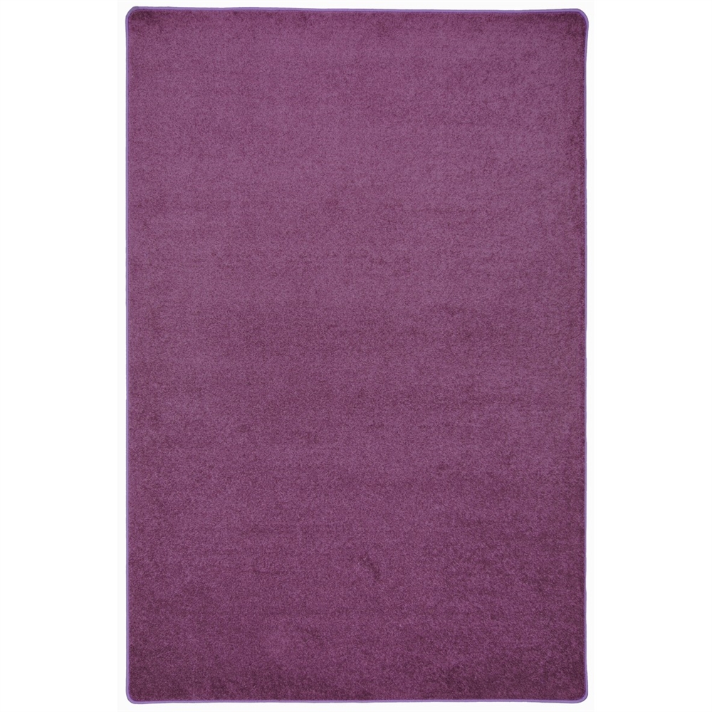 Joy Carpets Kid Essentials - Misc Sold Color Area Rugs Endurance, 6' x 9', Purple