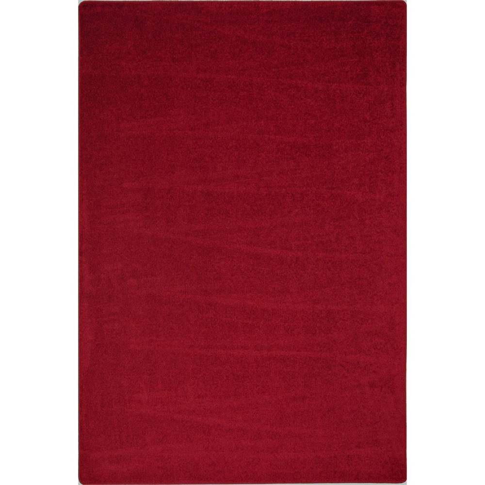 Joy Carpets Kid Essentials - Misc Sold Color Area Rugs Endurance, 6' x 9', Burgundy