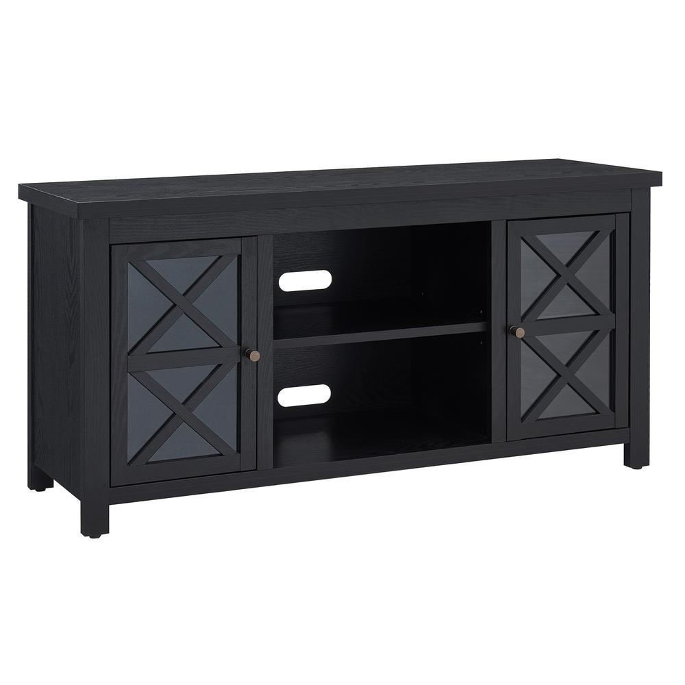 Hudson&Canal Colton Rectangular TV Stand for TV's up to 55" in Black