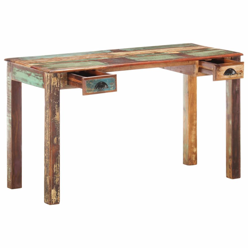 vidaXL Desk 51.2"x21.7"x29.9" Solid Reclaimed Wood, 285890