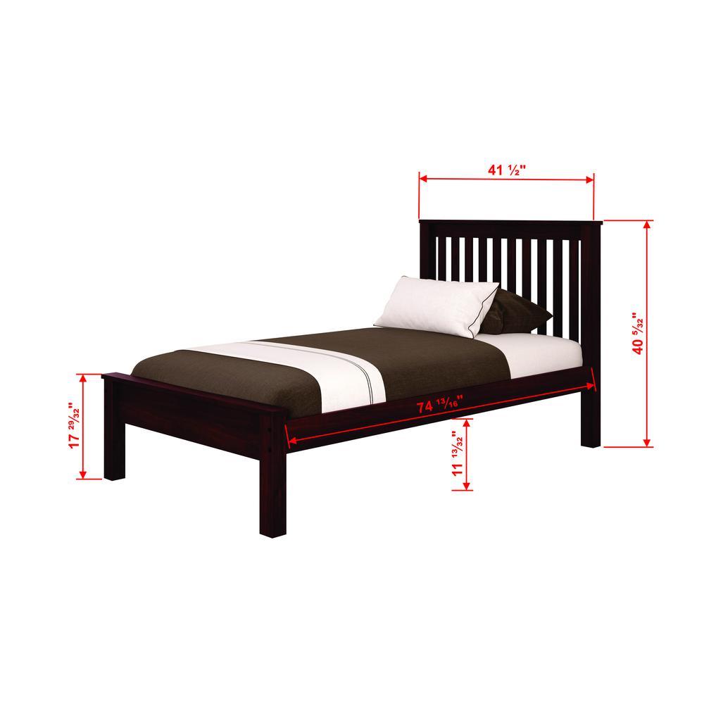 Donco Trading Twin Contempo Bed W/Twin Trundle Bed