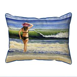 Betsy Drake Interiors Betsydrake ZP1220 20 x 24 in. Into the Breach Extra Zippered Pillow - Large