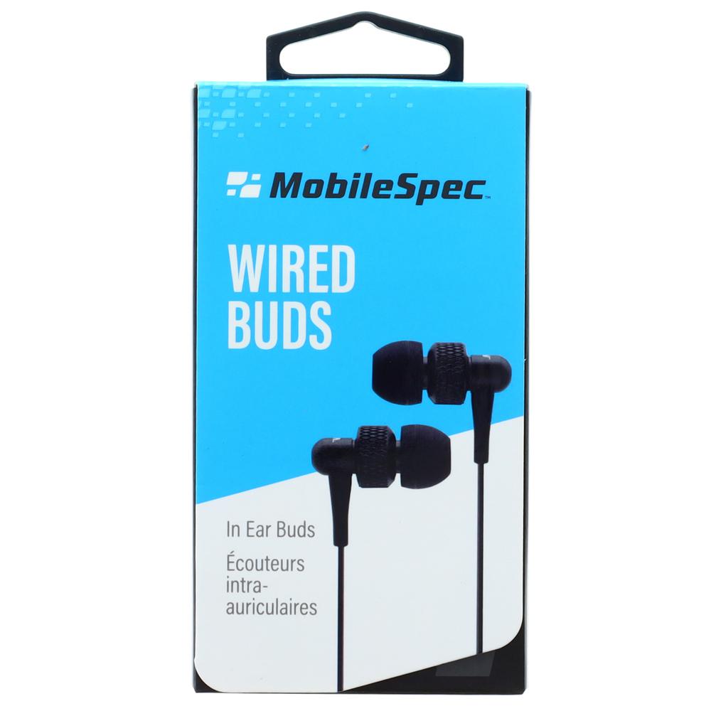 Mobilespec Metal Earbuds - Black