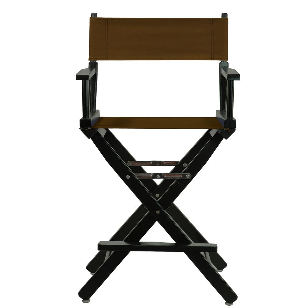 Casual Home 24" Director's Chair Black Frame-Brown Canvas