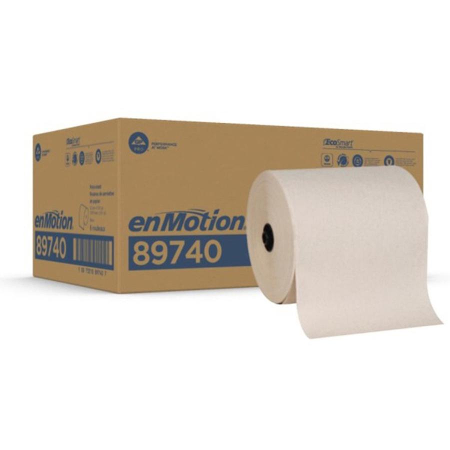 Georgia Pacific enMotion Flex Recycled Paper Towel Rolls - 550 Sheets/Roll - Brown - For Hand - 6 Rolls Per Case - 6 / Carton