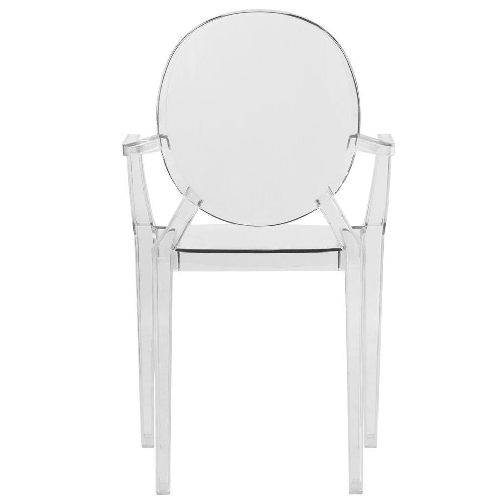 LeisureMod Carroll Modern Acrylic Chair, Set of 2 GC22CL2