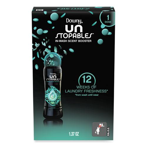 Downy Unstopables In-Wash Scent Booster Beads, For Coin Vending Machines, Fresh Scent, 1.37 oz Canister, 156/Carton