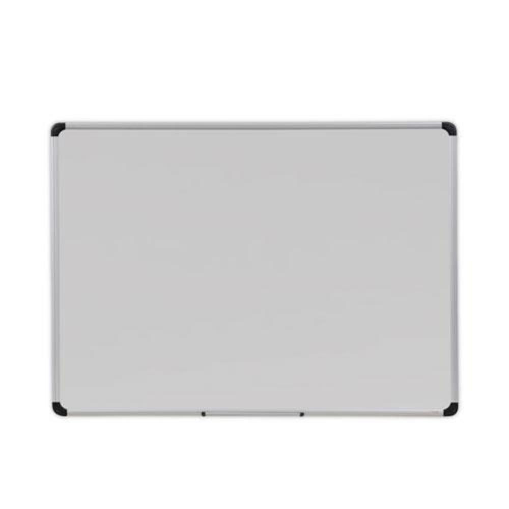 Universal Studios Deluxe Porcelain Magnetic Dry Erase Board, 48 x 36, White Surface, Silver/Black Aluminum Frame