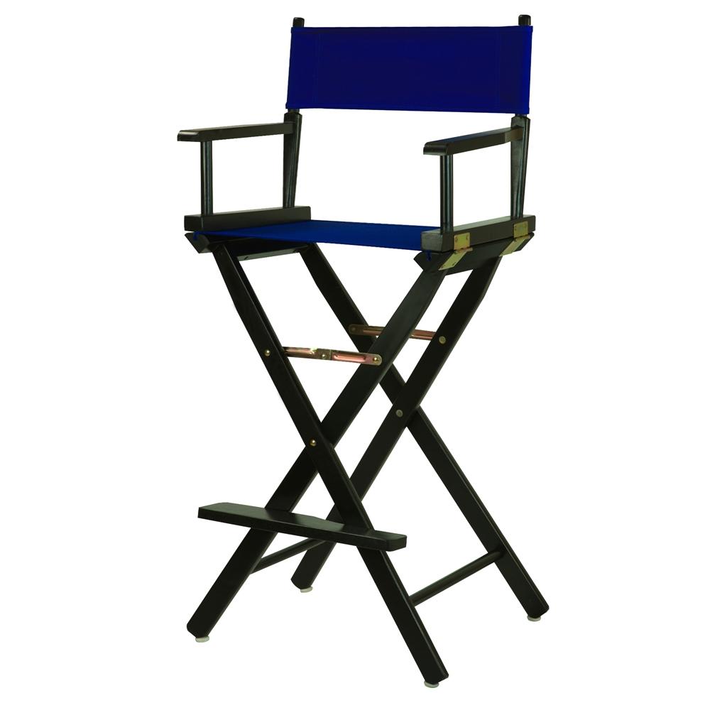 Casual Home 30 Director's Chair Black Frame-Royal Blue Canvas