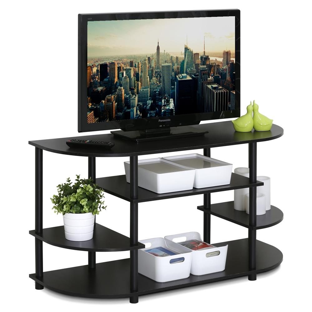 FURINNO JAYA Simple Design Corner TV Stand,