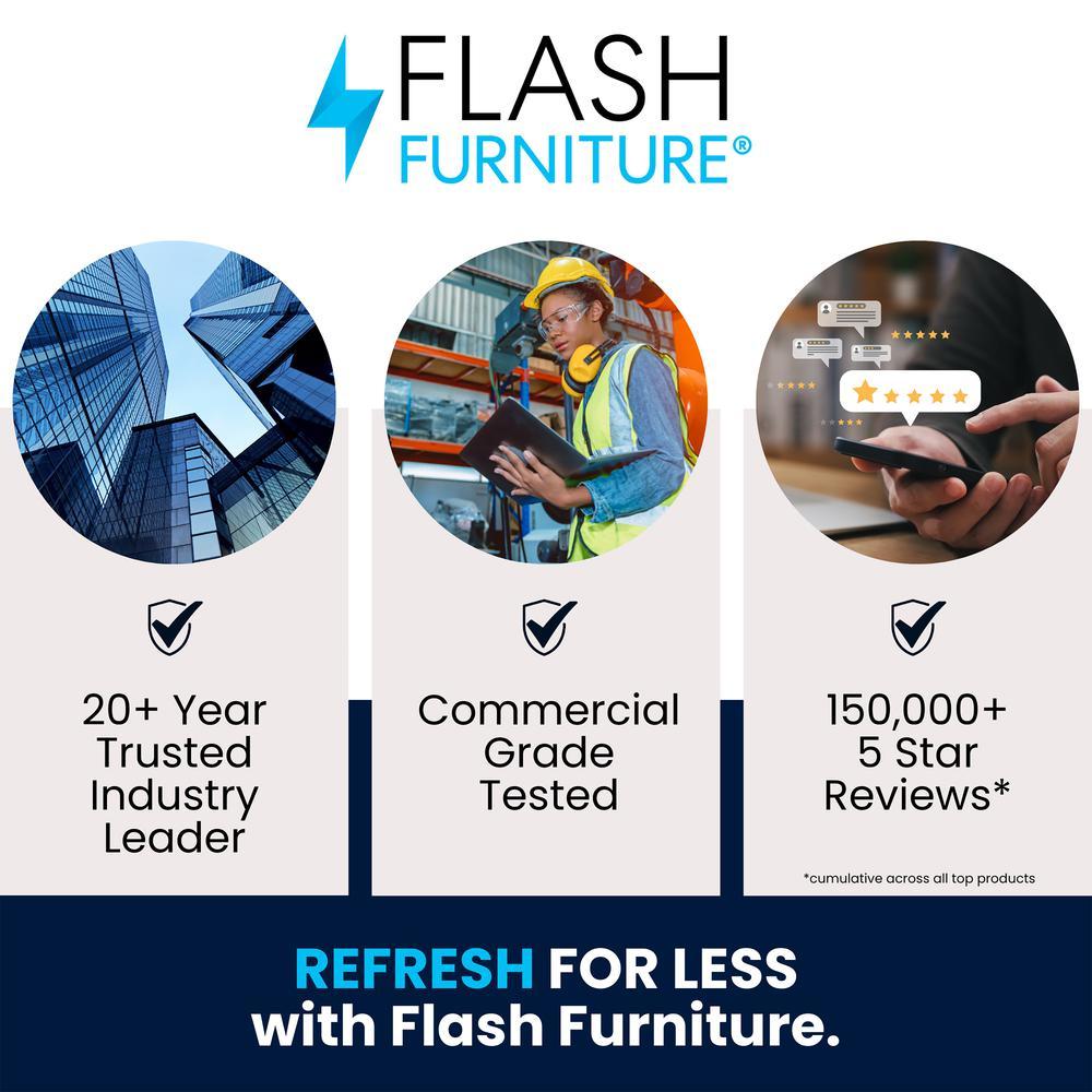 Flash Furniture L-Shaped Desk 71.5 Computer Corner Desk, Home Office Corner Desk, Gaming...