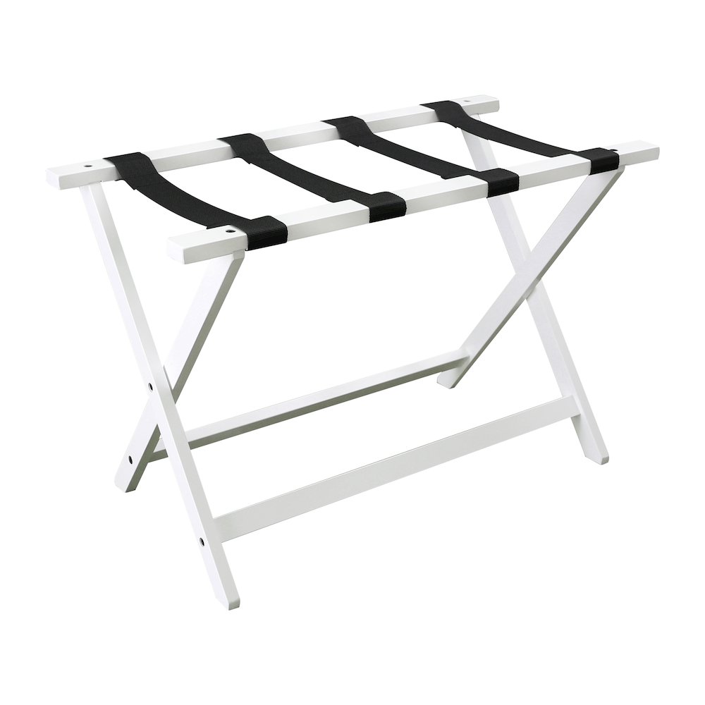 Casual Home Heavy Duty 30 Extra Wide Luggage Rack - White