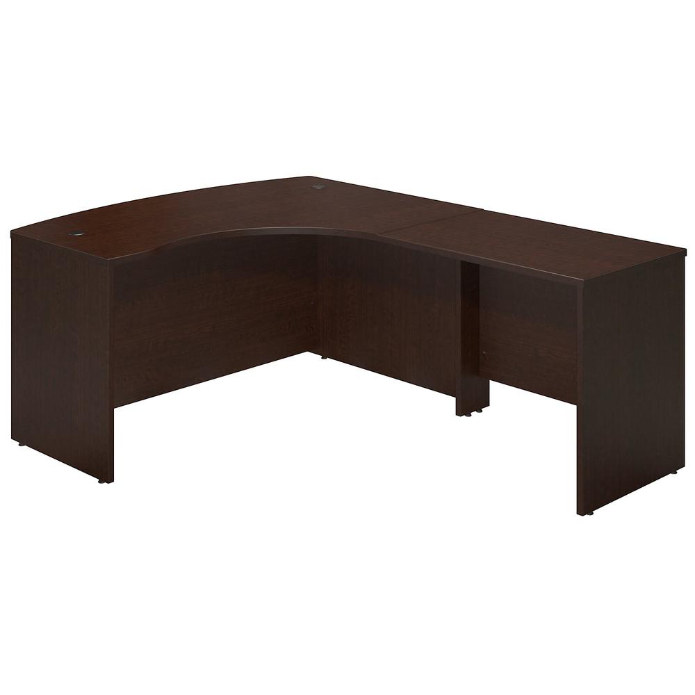 Bush Furniture Series C Elite 60W x 43D Right Handed Bow Front L Shaped Desk with 36W Return