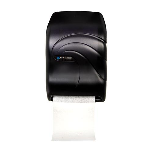 San Jamar Electronic Touchless Roll Towel Dispenser, 11.75 x 9 x 15.5, Black Pearl