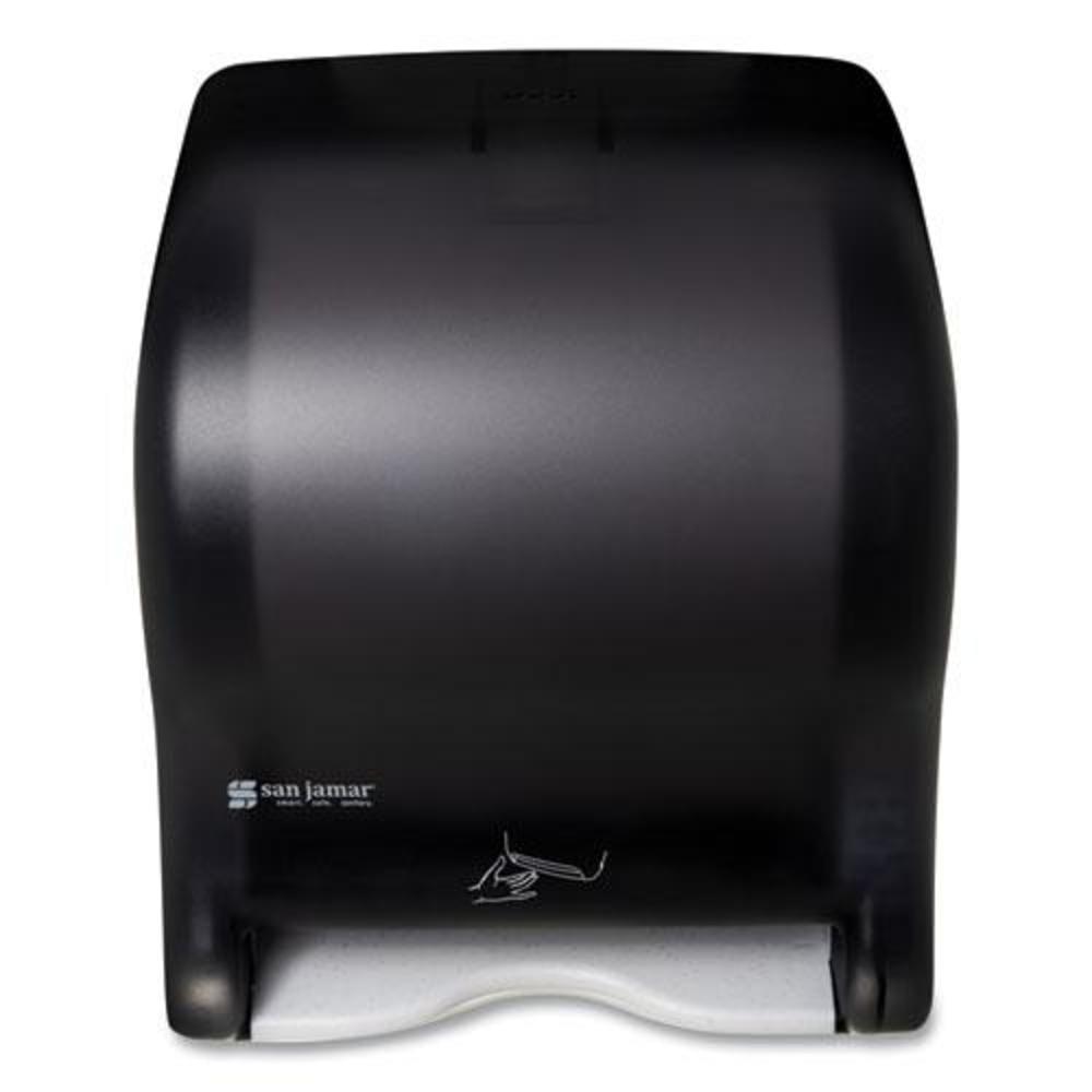 San Jamar Smart Essence Electronic Roll Towel Dispenser, 11.88 x 9.1 x 14.4, Black
