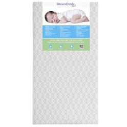 Evolur Dream On Me Carousel 6 Inch Full Size Firm Foam Crib and Toddler Bed Mattress