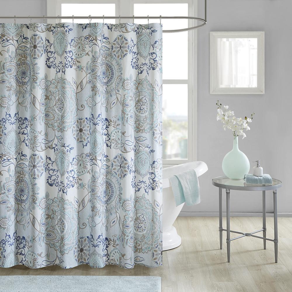 Madison Park 100% Cotton Printed Shower Curtain,MP70-5822