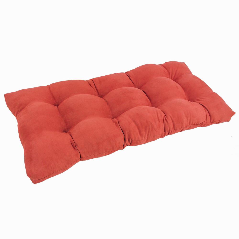 Blazing Needles 42-inch by 19-inch Squared Micro Suede Tufted Loveseat Cushion